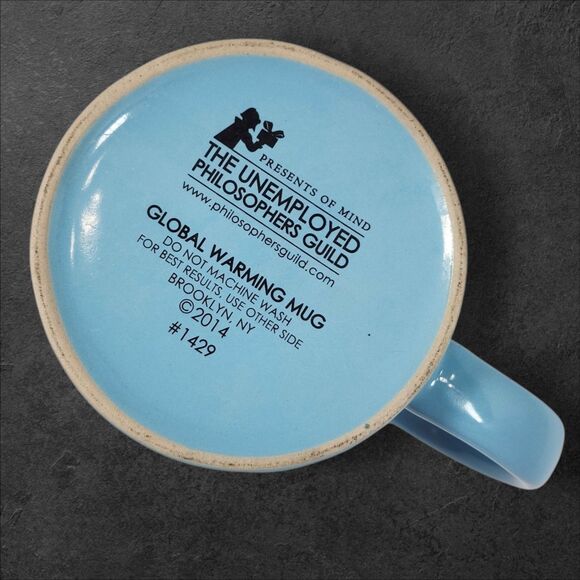 Global Warming Heat Changing Mug Unemployed Philosophers Guild 2014 Co2 Globe - Picture 5 of 7